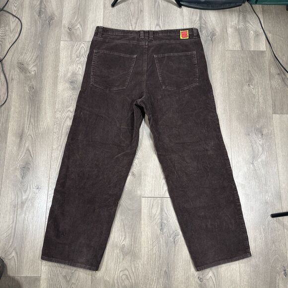 Empyre Pants 36 Mens Brown Chunky Corduroy 5-Pocket Relaxed Fit Baggy Skate - Picture 6 of 7